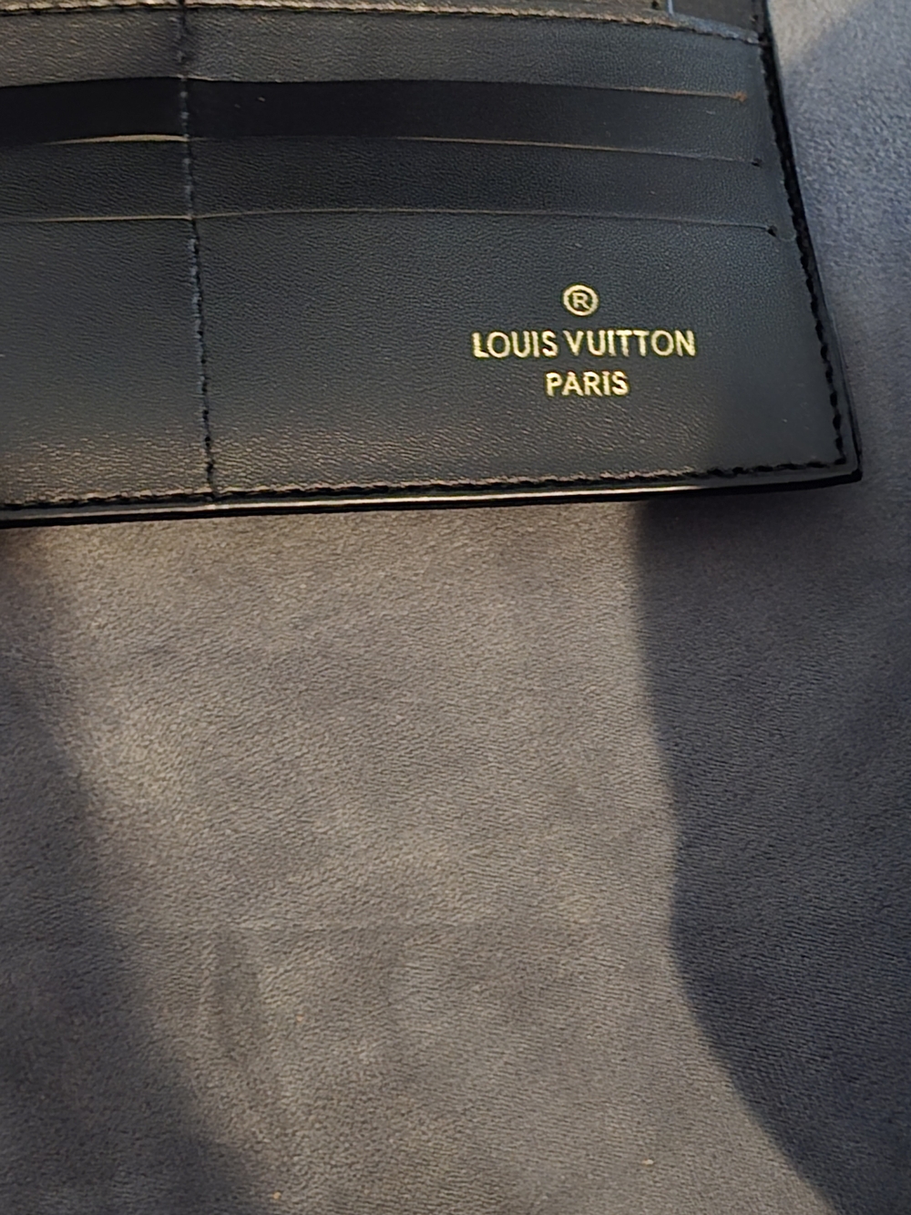 Pink and Blue Monogram Envelope Wallet - Picture 6 of 7